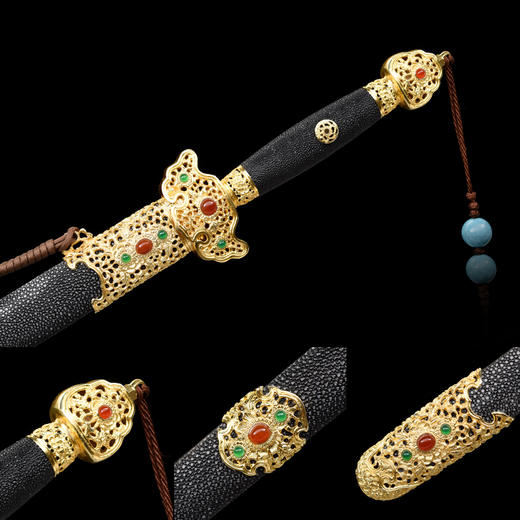 大明七星剑 入门款 清式宝剑  龙泉沈广隆宝剑 传统宝剑 未开刃 商品图2