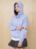 Mood Like Me/MWT2502/蓝色格纹连帽外套 商品缩略图0