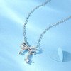 爆闪！卡蒂罗/KADER 月光蝶舞项链 纯银镶锆锁骨链 梦幻少女甜美蝴蝶结 精致小众设计感在逃公主闺蜜生日 商品缩略图5