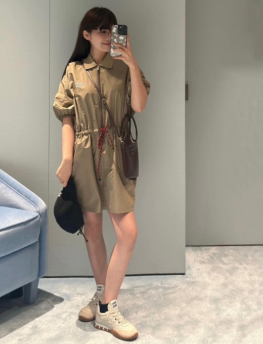 35-8 渠道货 Miu 25新款 炒鸡舒适Trye系列 优雅运动 系带休闲鞋 DIY珠串敲时髦 商品图3