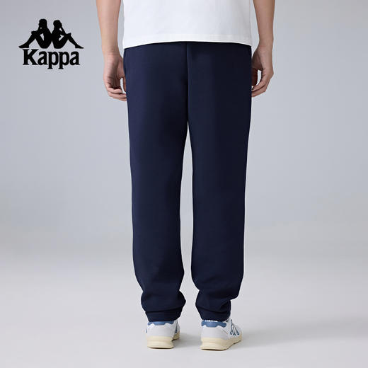 Kappa卡帕背靠背新款运动长裤男款跑步裤直筒休闲裤复古针织裤子K0F12AK40 商品图3