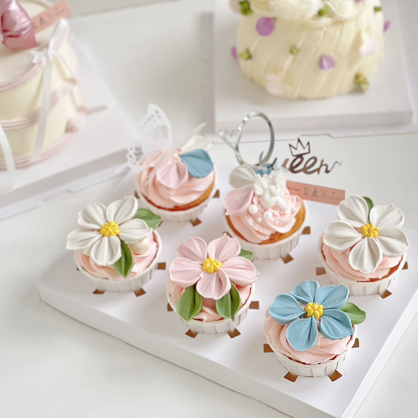 一路繁花(纯手工刮刀花)