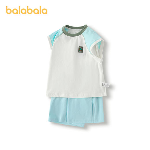 巴拉巴拉童装男童短袖套装儿童两件套速干宝宝衣服2025新款夏装潮 商品图4