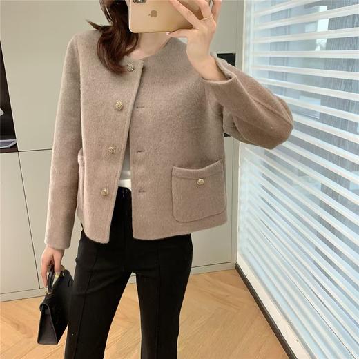 极简小香风羊毛桑蚕丝春秋外套 商品图10