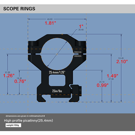 发现者三钉高精度30/25.4多管径6061高精度夹具【增高】 商品图1