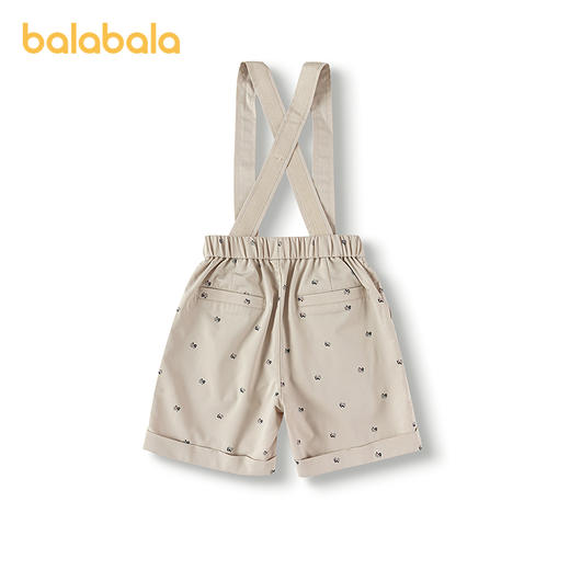 巴拉巴拉童装男童背带裤儿童裤子凉感抗菌夏季小童满印中裤时尚潮 商品图2