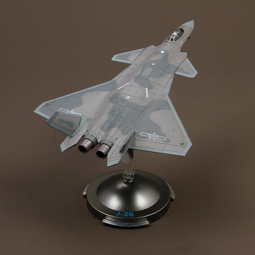 特尔博-长春航展、九三阅兵纪念品 1:72拼装版歼20战斗机合金飞机模型 仿真航模收藏款送礼佳品摆件 商品图5