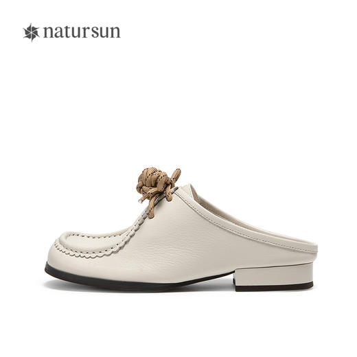 natursun复古包头拖女一脚蹬通勤外穿拖鞋平底勃肯鞋N25231209 商品图2