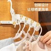 【雨天室内轻松晾晒！折叠晾衣架】出差旅行便携五孔衣架加粗室内多功能壁挂旅行塑料衣架，浴室置物架悬挂，毛巾浴巾轻松收纳。ry 商品缩略图2