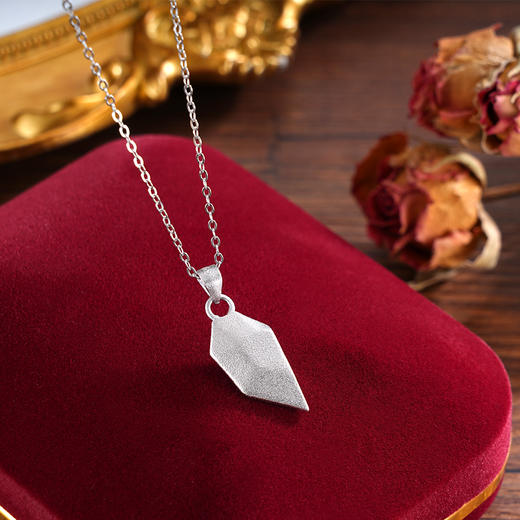 子佩集S925银【许愿相吸】套链【P000021】纯银时尚项链黑白爱心磁吸2502 商品图2