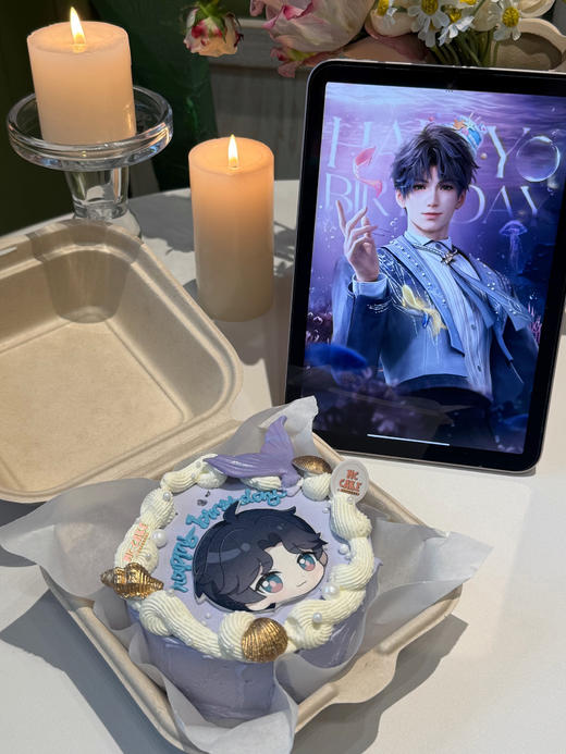 恋与深空/祁煜生日4寸便当盒蛋糕 商品图2