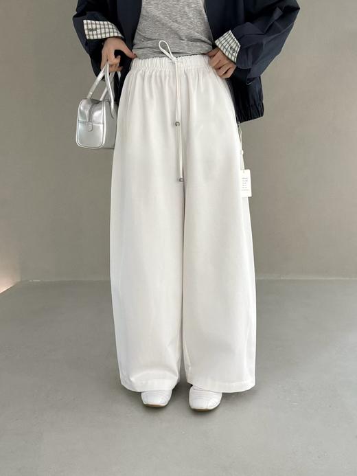 【YW】无忧购韩版百搭宽松显瘦天丝休闲抽绳阔腿气球裤6717（截单后7天发货) 商品图0
