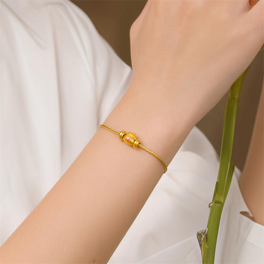 MEMORA诗普琳足金小福袋3D转运珠HP418902 商品图2