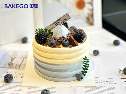 《蓝莓黑莓花青素酸奶蛋糕》轻糖蛋糕 商品图0