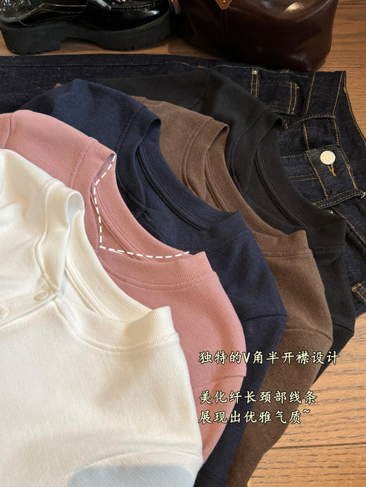 𝐥𝐮家𝐇𝐨𝐥𝐝 𝐭𝐢𝐠𝐡𝐭系列亨利衫 商品图9