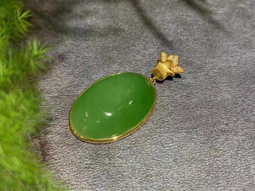 【御珠宫坊】金镶碧玉吊坠 商品图4