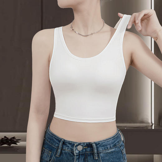 C2-【V型美背 免穿文胸】带胸垫吊带内衣女显瘦内搭可外穿吊带背心  美背女王 商品图1