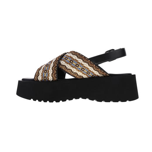 sheme女式奢华织带凉鞋休闲时尚可定制 商品图1