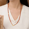 【新品首发】万能链 18k金南红玛瑙项链 新中式搭配吊坠万能链女士礼物MEMORA诗普琳MN000903 商品缩略图2