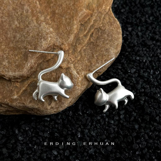 小猫咪耳钉 商品图0