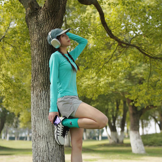 【179.9元团】灰壳户外100%美利奴羊毛速干衣女长袖 商品图4