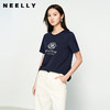 NEELLY纳俪商场同款春季新款圆领印花短袖T恤女舒适不挑人宽松N25032T01145 商品缩略图0