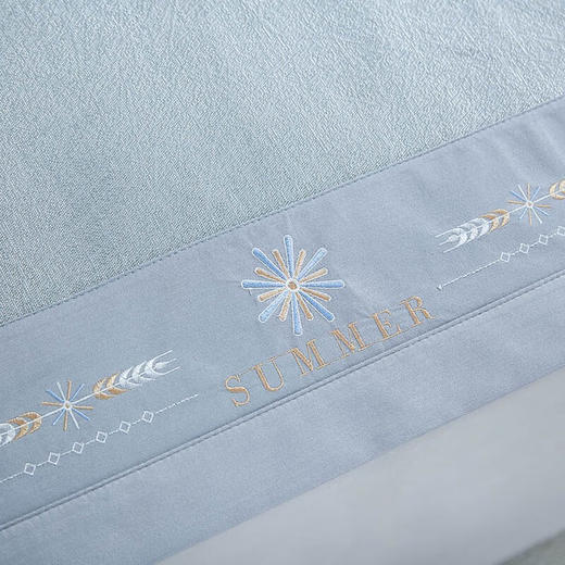 【分仓直发包邮】梦洁优雅色织提花冰丝席三件套—余笙 商品图1