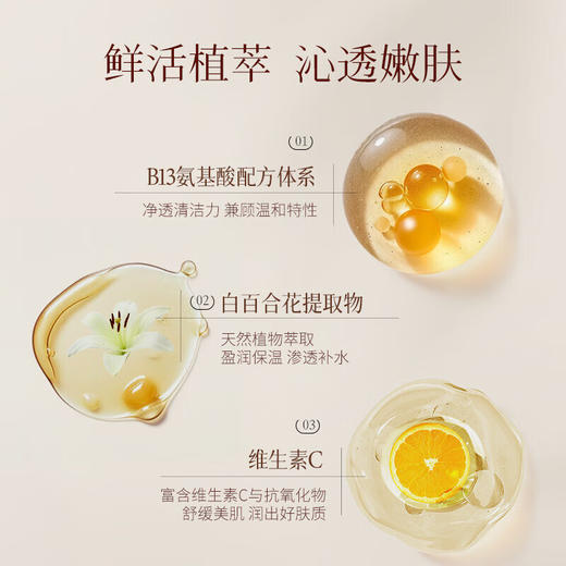 【特惠】浅香日本百合氨基酸沐浴露750g/瓶 商品图2