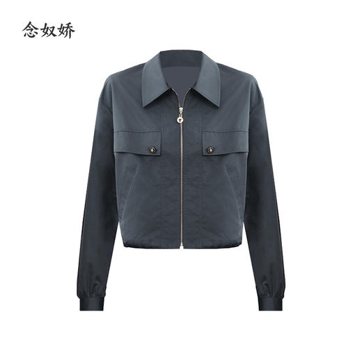 【商场同款】CNJ5373 “miu系夹克”  石墨灰色猎装夹克  短外套 商品图2