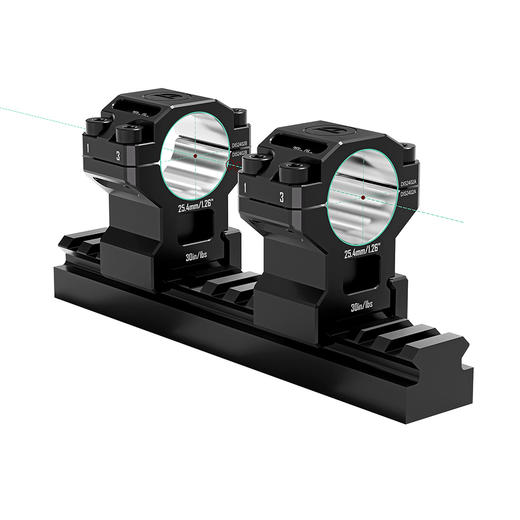 发现者双钉高精度25.4管径0.95英寸7075分体低宽夹具 商品图5