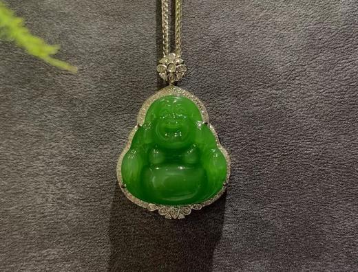 【御珠宫坊】金镶碧玉佛吊坠 商品图9