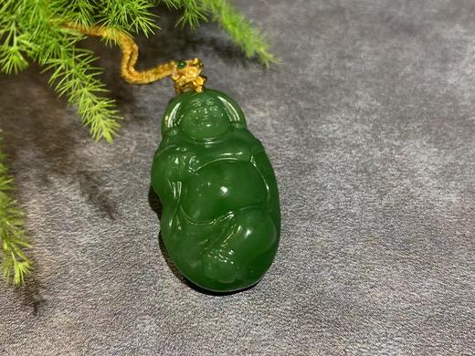 【御珠宫坊】金镶碧玉佛吊坠 商品图2