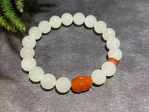 【御珠宫坊】羊脂白玉手串 商品图0