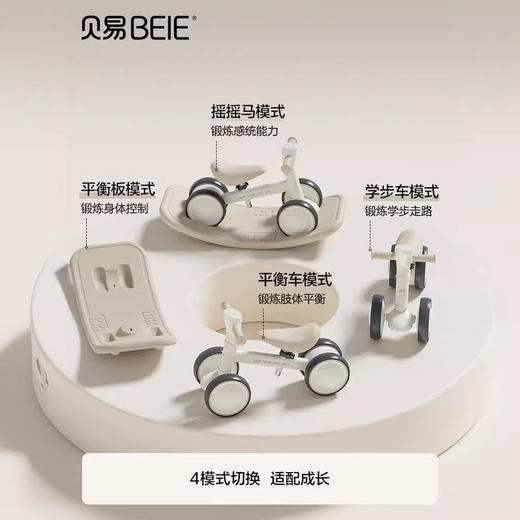 贝易启蒙家儿童平衡车1一3岁婴儿滑行车幼儿四轮学步车宝宝周岁礼 商品图1