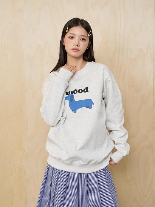 Mood Like Me/MWY2501/蓝狗丝网印花圆领卫衣 商品图0