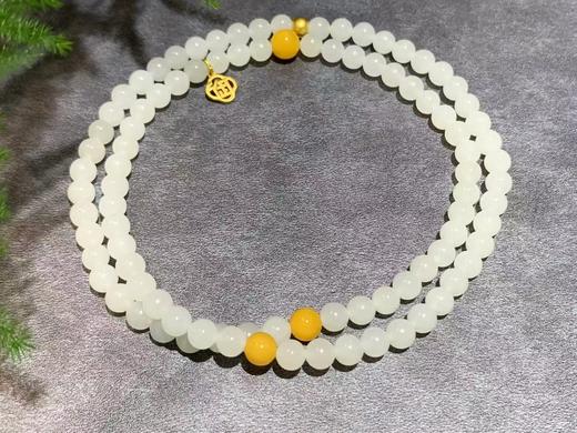 【御珠宫坊】羊脂白玉珠串 商品图3