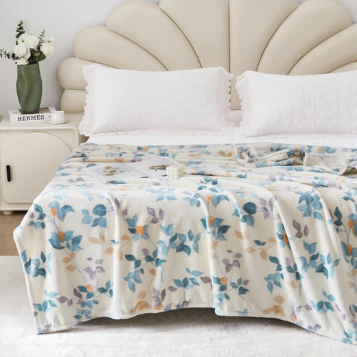 【分仓直发包邮】梦洁亲肤牛奶绒毯—杏花春雨 商品图1