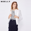 NEELLY纳俪商场同款春新款纯色长袖短衬衫外套女通勤休闲简约上衣N25034B04609 商品缩略图0