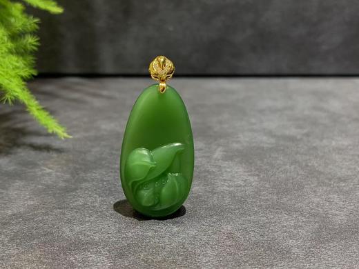 【御珠宫坊】金镶碧玉花牌 商品图5