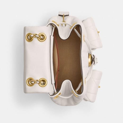 【品牌授权】【礼盒礼袋】COACH蔻驰女士菱格纹绗缝TABBY小香风奥莱双肩包 商品图1