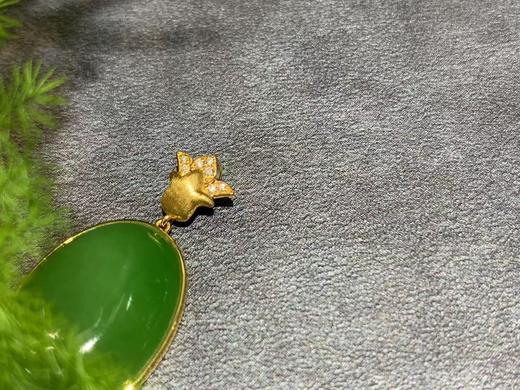 【御珠宫坊】金镶碧玉吊坠 商品图2