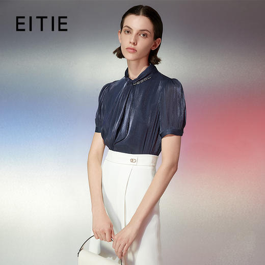 EITIE爱特爱夏季新款时尚气质舒适显瘦小上衣7813503 商品图0
