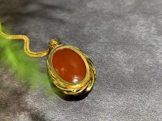 【御珠宫坊】金镶南红吊坠 商品图4