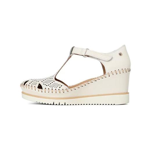 【Pikolinos】  B3F  |  派高雁25夏季牛皮包头坡跟镂空舒适凉鞋PM252106 商品图1