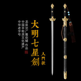 大明七星剑 入门款 清式宝剑  龙泉沈广隆宝剑 传统宝剑 未开刃