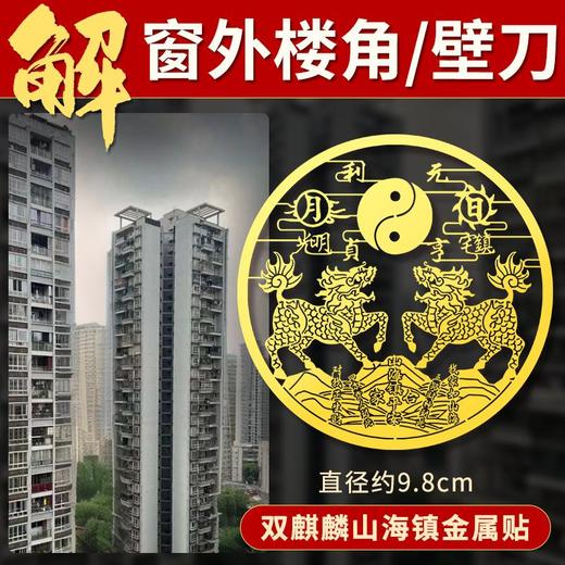 双麒麟金属贴 商品图2