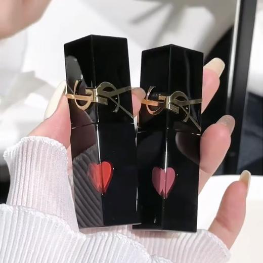 【品牌授权】YSL圣罗兰全新爱心唇釉610 416 622 440限定浮雕黑管5.5ML 口红 色号齐全 礼物送人 商品图7