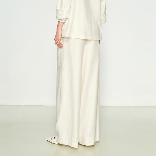 NEELLY纳俪商场同款春季新款宽松直筒时尚通勤长裤女随性休闲裤N25032H01155 商品图1