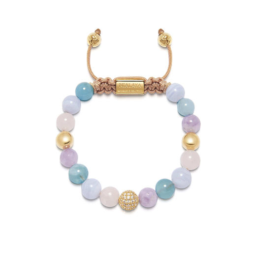 订购8周到｜Nialaya-Women's Beaded-玫瑰石英 海蓝宝 紫水晶 手链［美国设计师］ 商品图1