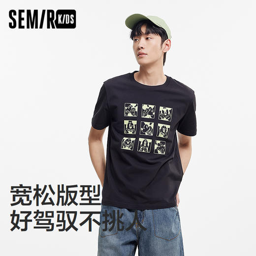 【迪士尼IP】森马儿童短袖T恤2025夏季新款纯棉上衣米奇印花男装 商品图1